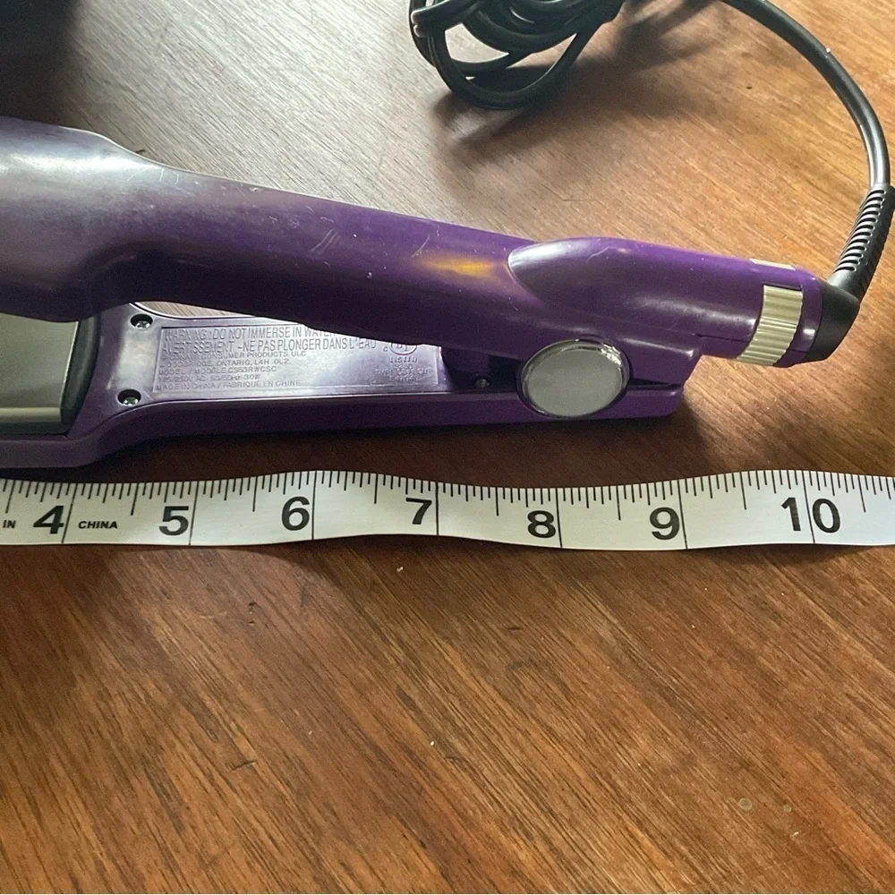 Conair Hair Straightener Flat Iron Styling Tool Digital‎ Wide Purple - Picture 5 of 5